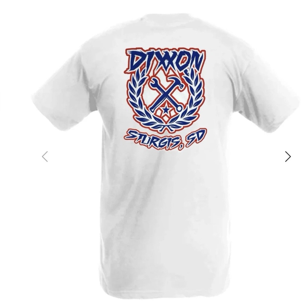 Dixxon Flannel STURGIS USA SKETCHY CREST Men  White T Shirt New In Bag Size 3XL